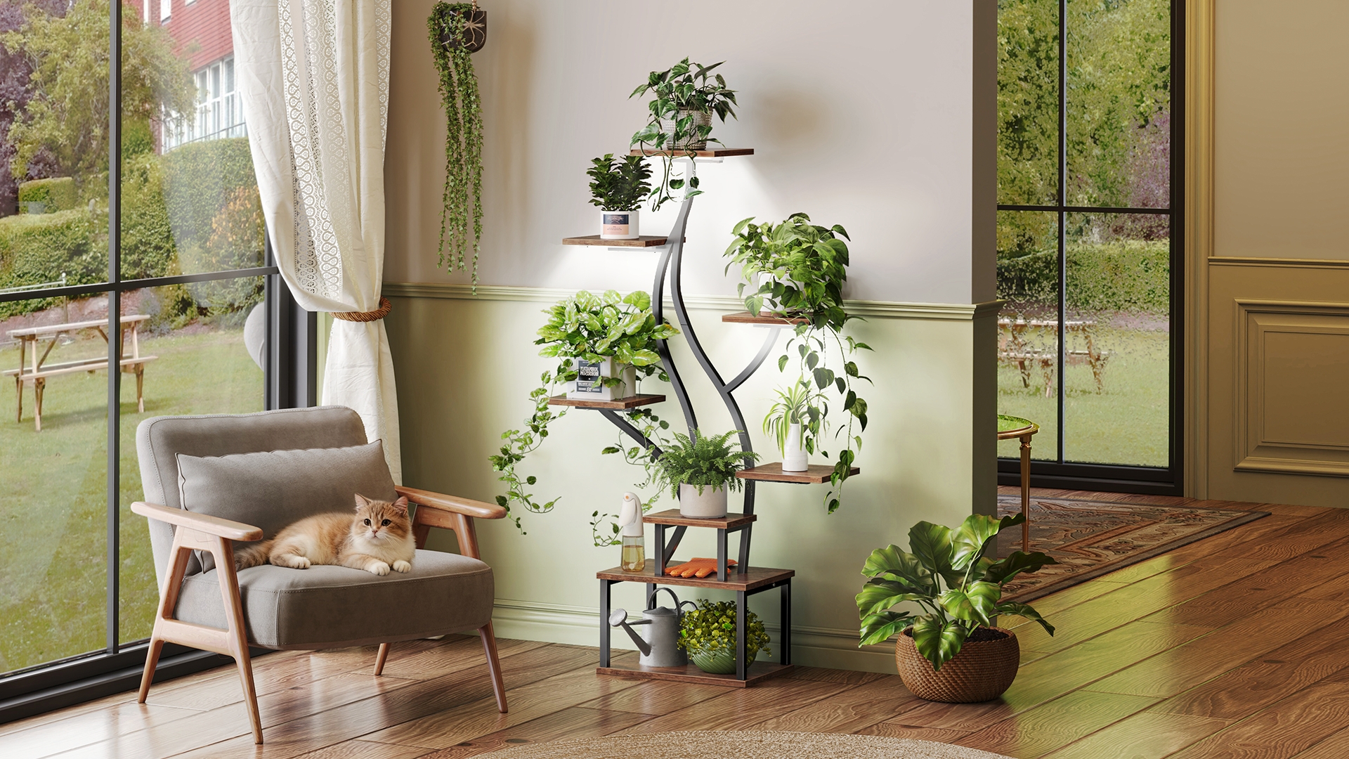 Amazon.com: PRAISUN 51.3 Inch Plant Stand with Grow Light, 6